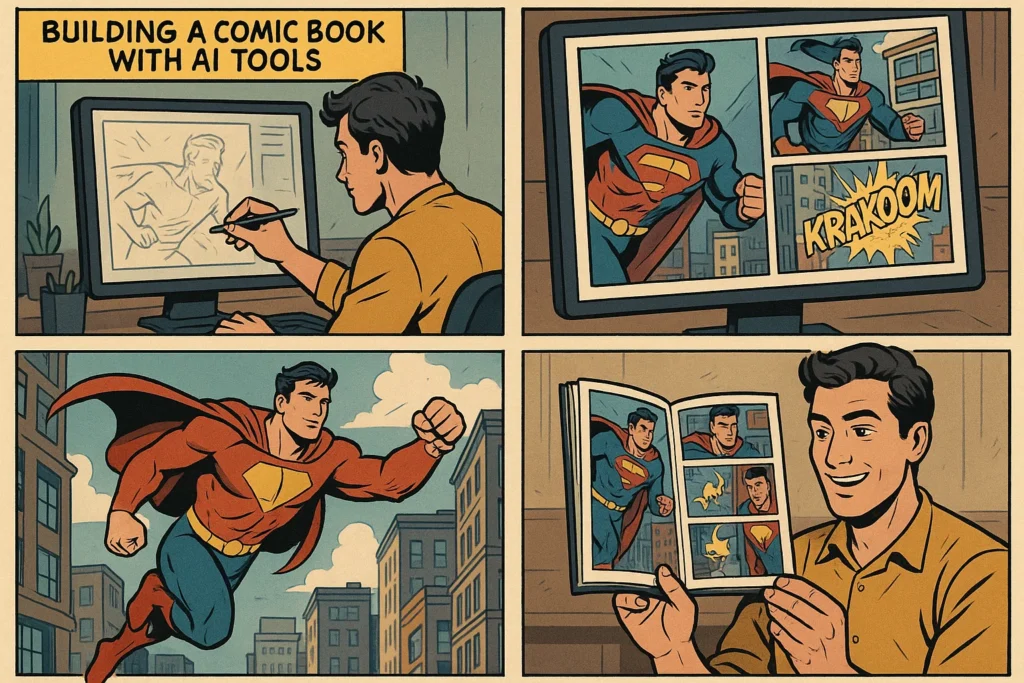 Webtoon series with AI