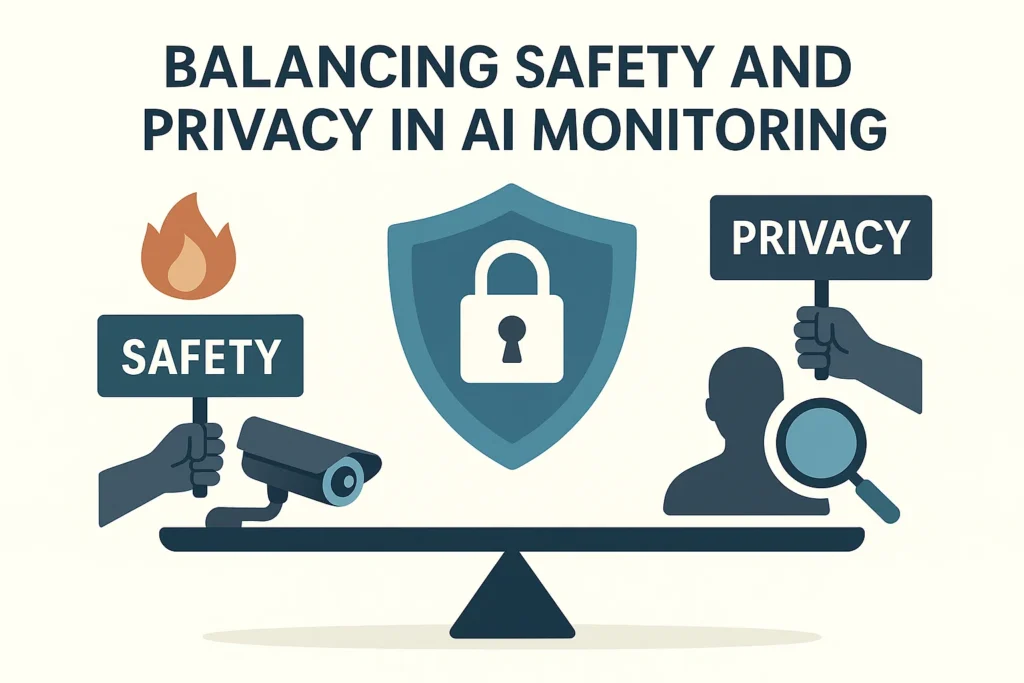 Balancing Safety and Privacy in AI Monitoring