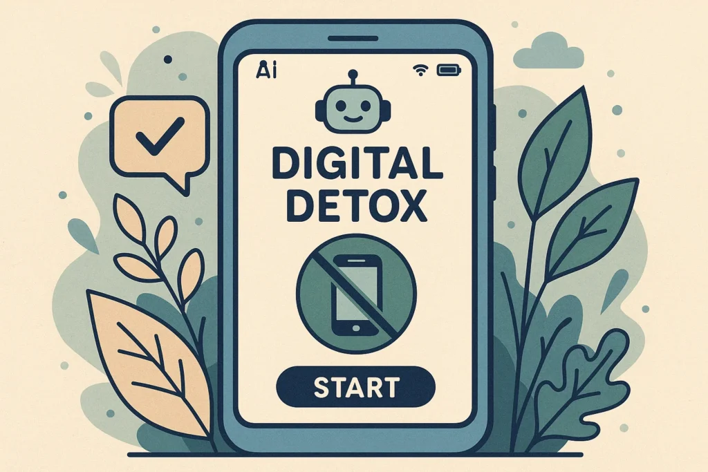 Digital detox apps with AI