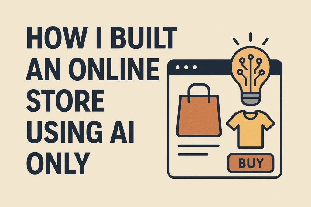 How I Built an Online Store Using AI Only
