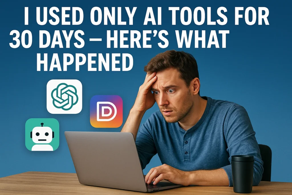Used Only AI Tools for 30 Days
