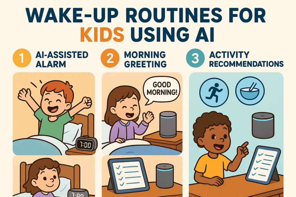 AI wake-up routines for kids